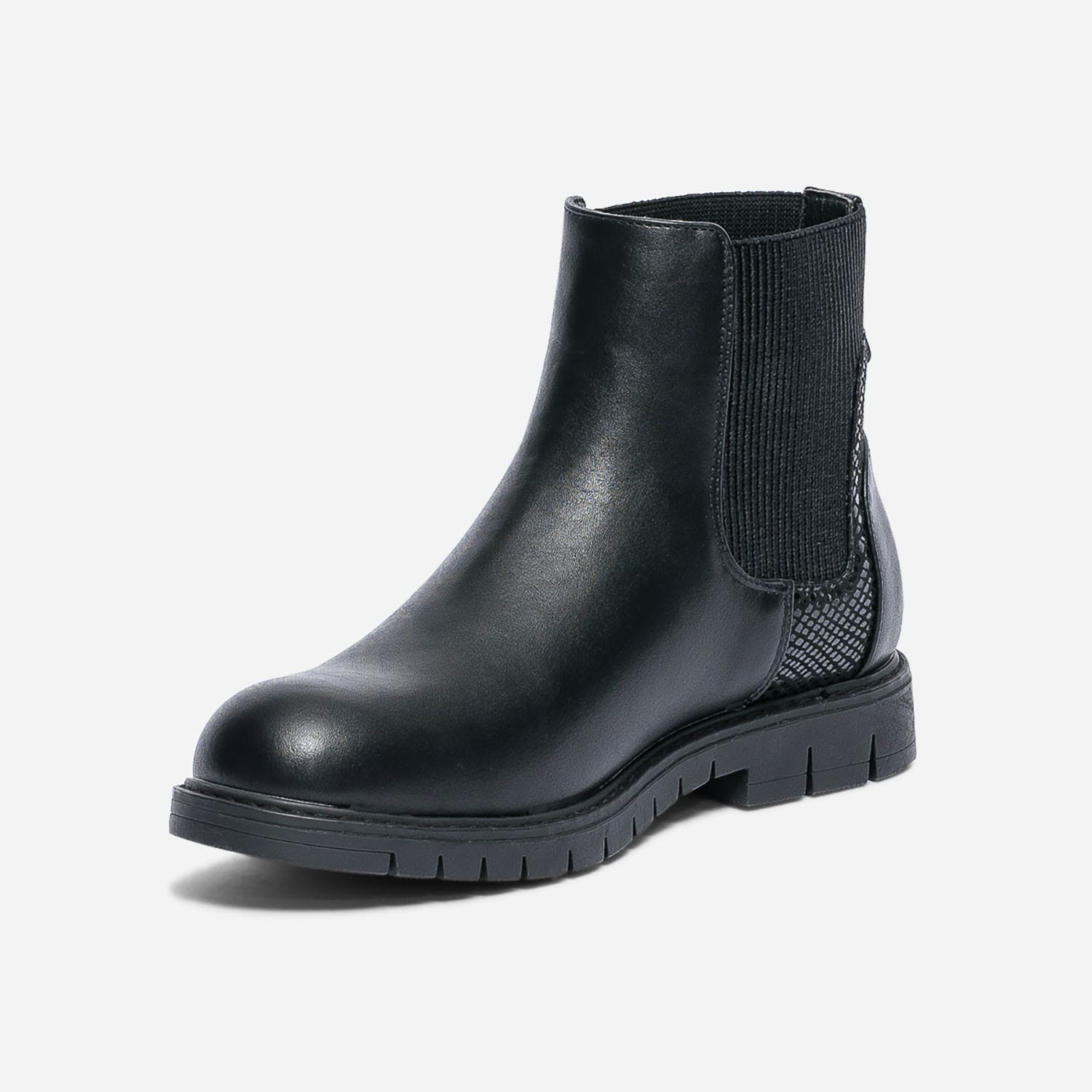 Chelsea boots noir à tige élastiquée