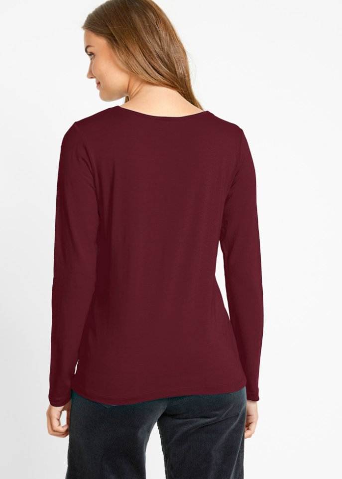 Langarmshirt mit Rundhalsausschnitt (2er Pack)