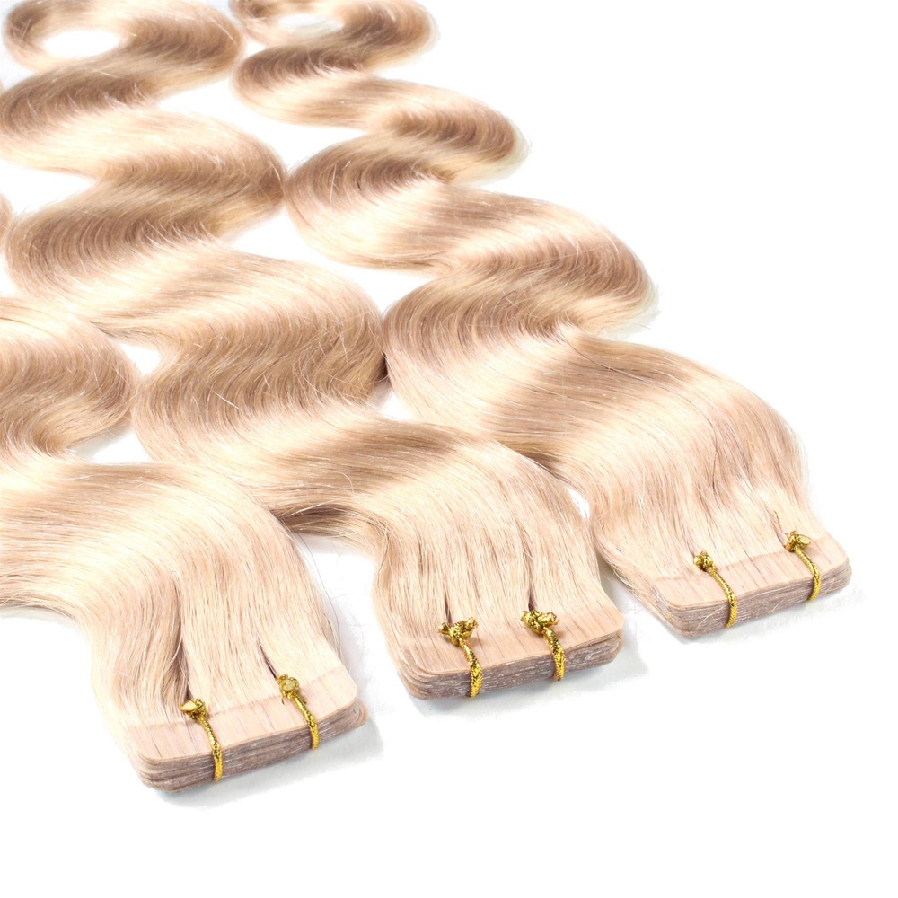 hair2heart Extensions adhésives cheveux naturels #20 Blond cendré extensions