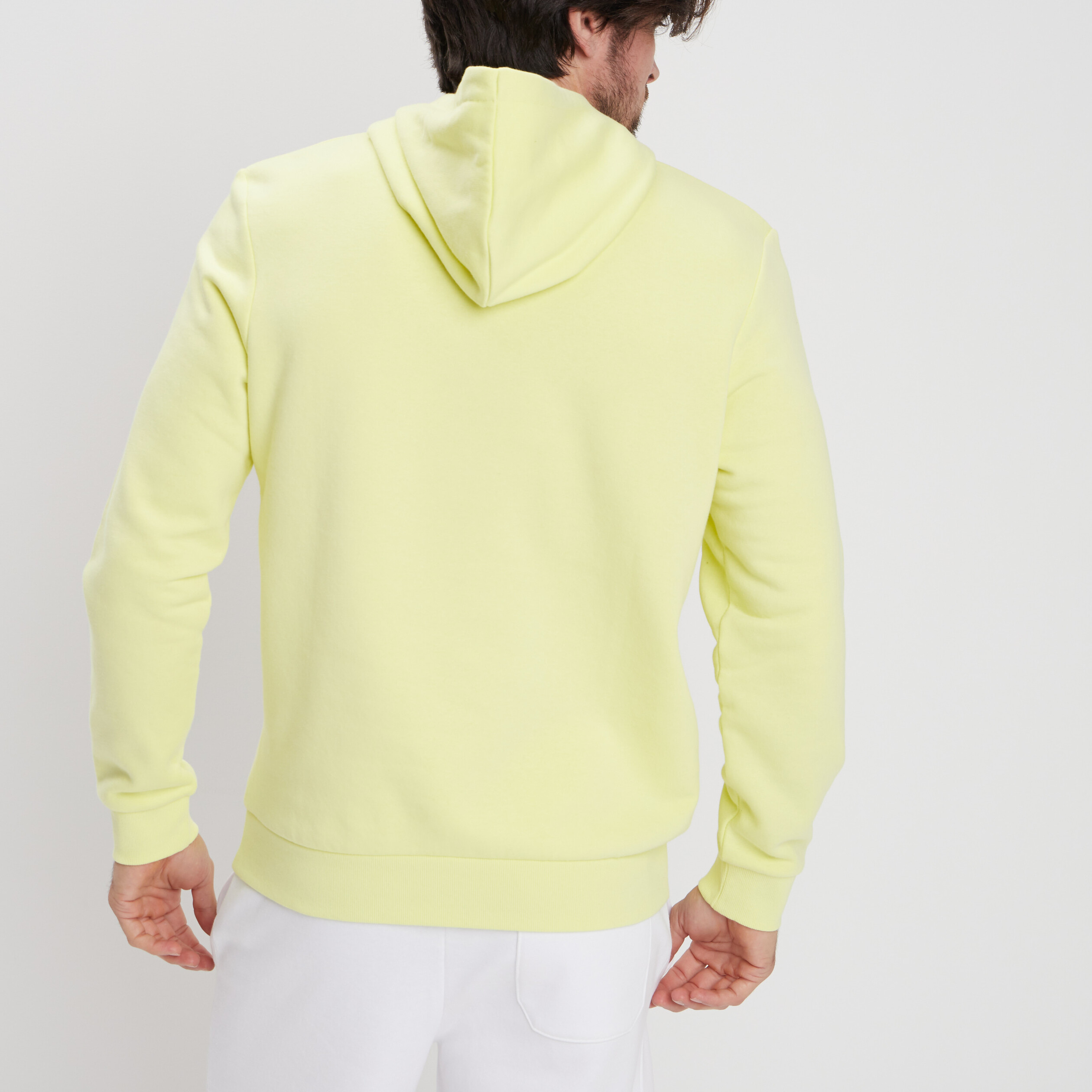 Sweat à capuche hoodie jaune clair homme | La Halle