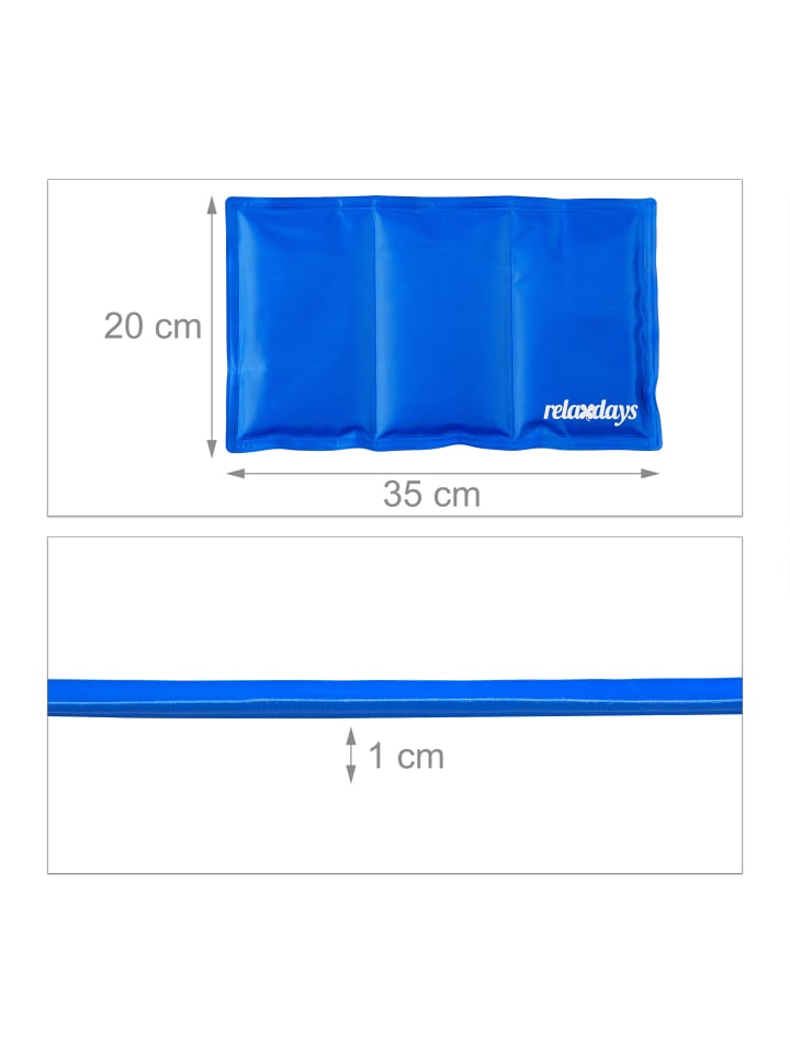relaxdays Kühlmatte Hund in Blau - (B)20 x (T)35 cm günstig kaufen onesize