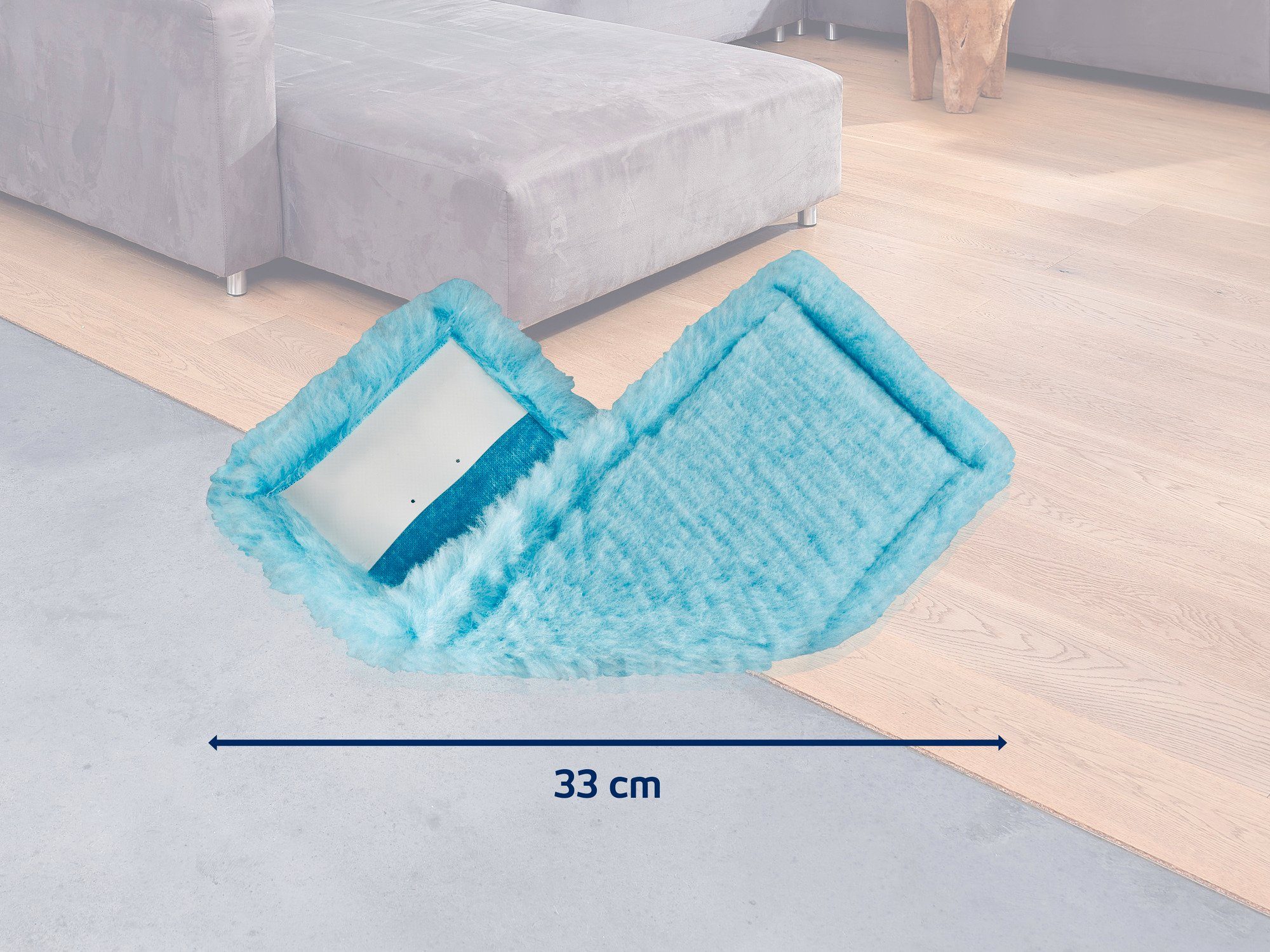 Leifheit 2er Set Wischbezug CLEAN TWIST M Ergo static plus Wischbezug
