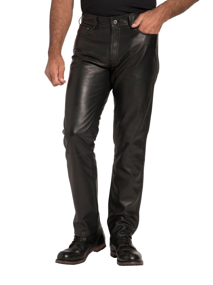 JP1880 Lederhose in schwarz günstig kaufen