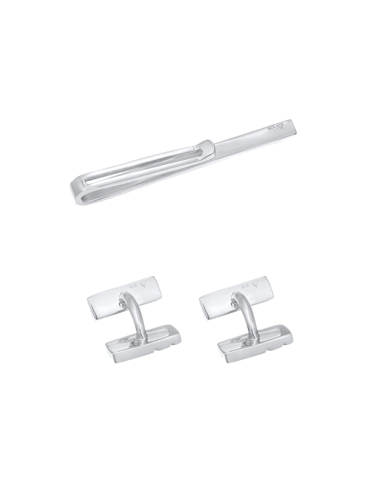 KUZZOI Schmuckset 925 Sterling Silber Geo in Silber günstig kaufen onesize