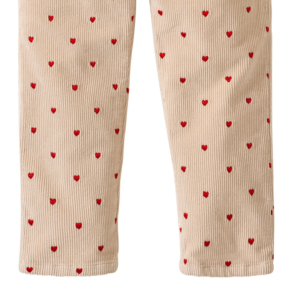 Mädchen Cordhose mit Herzchen allover