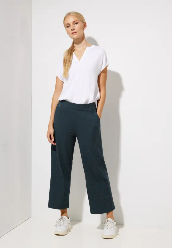 Street One Gerippte Loose Fit Hose