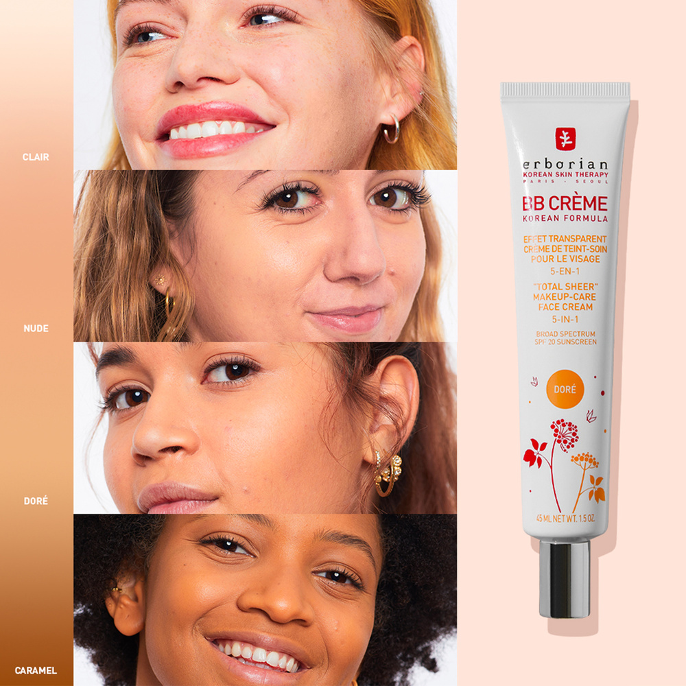 Erborian BB Crème Doré Format Voyage Crème de Teint-Soin 5-en-1