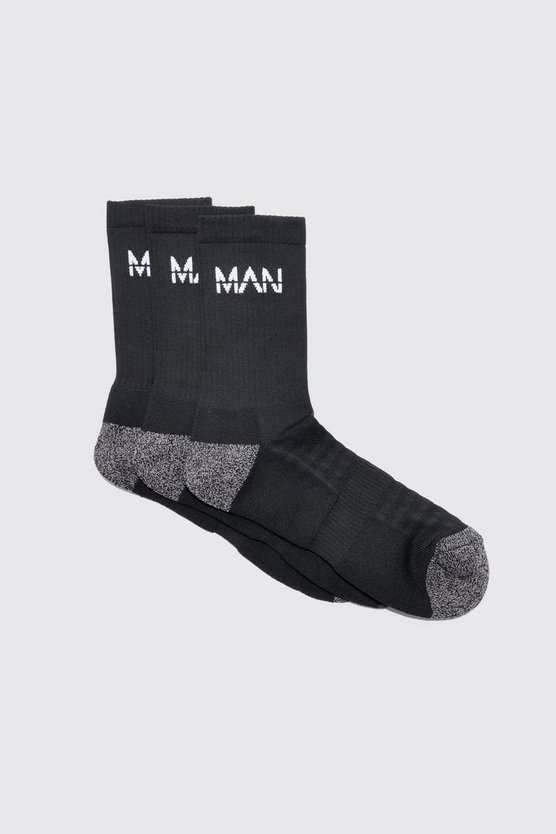 3er-Pack Man Active gepolsterte Trainings Socken