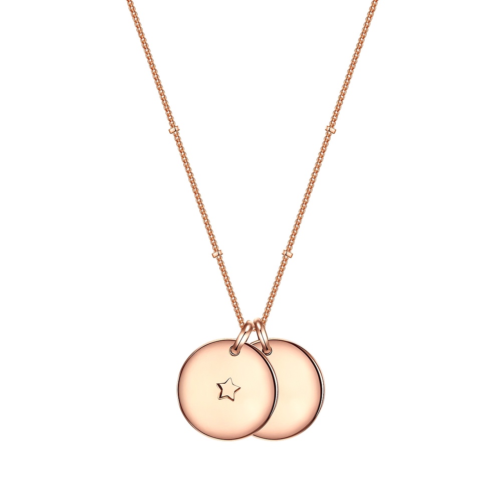 Glanzstücke München Collier en argent Étoilé Argent sterling en Or rose collier