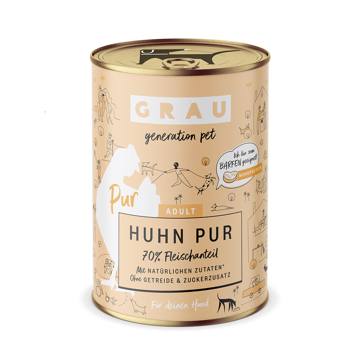 GRAU Hund Adult Huhn Pur günstig kaufen bei ZooRoyal