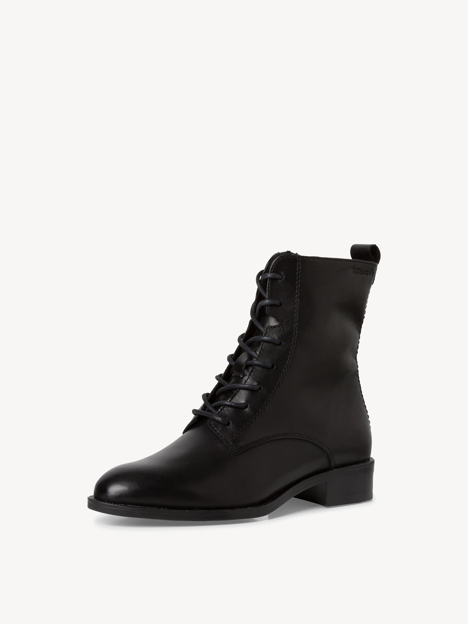 Bottine en cuir - noir