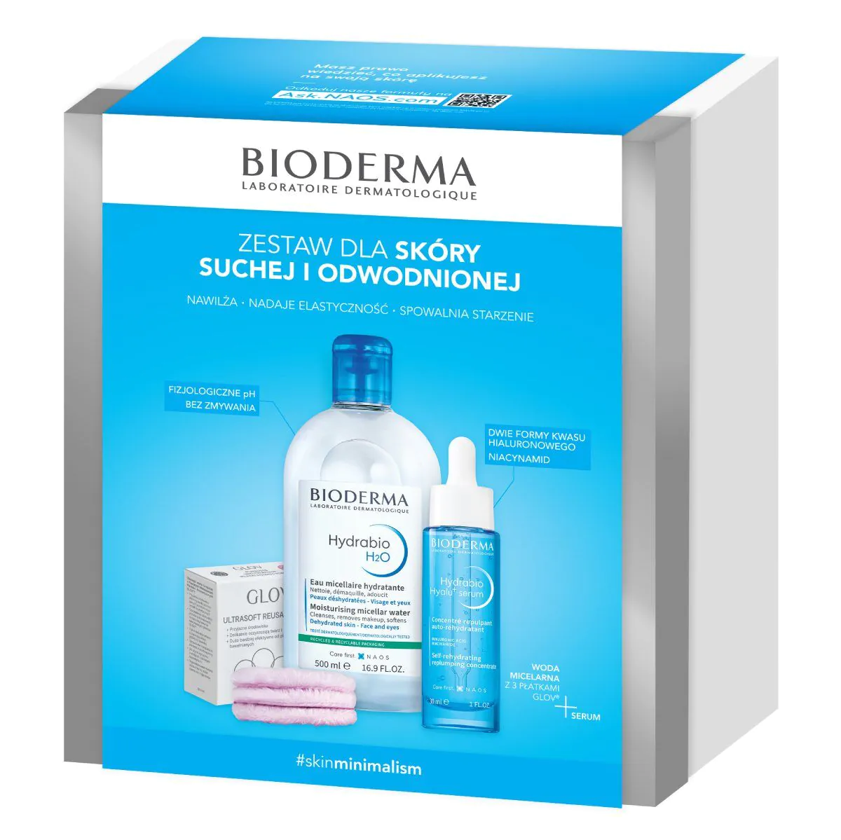 „Bioderma Hydrabio“ drėkinamųjų dermokosmetikos priemonių rinkinys sausai odai