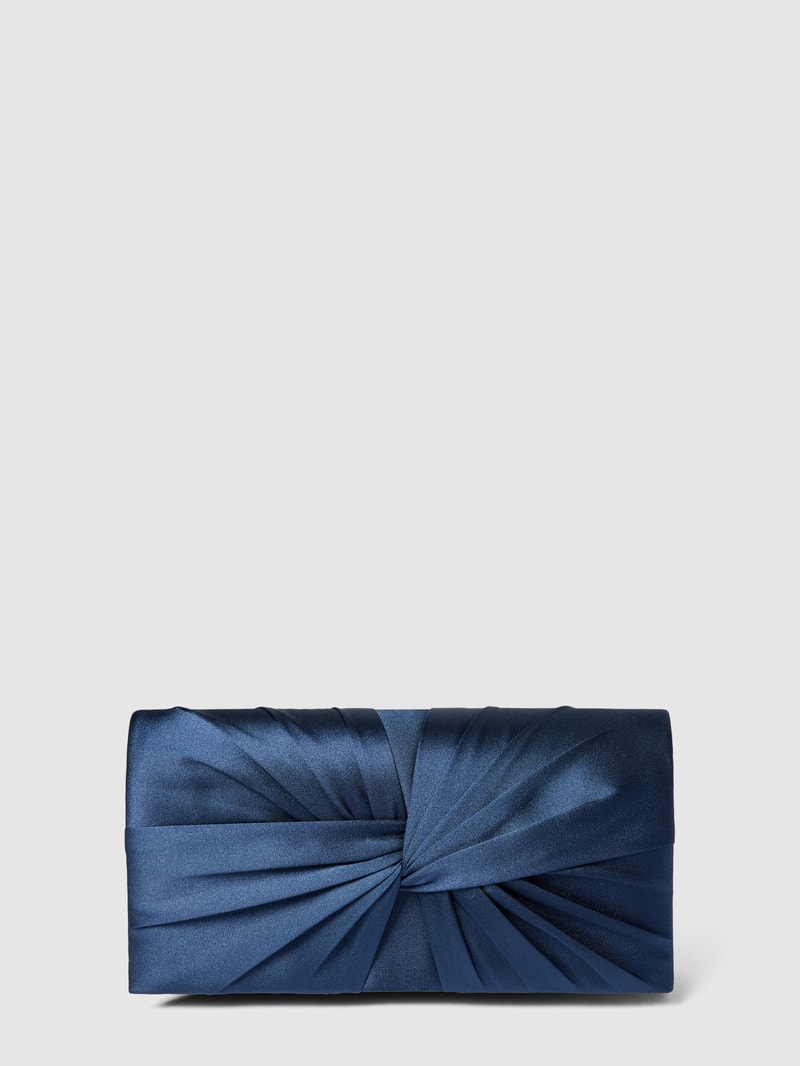 Kuvert-Clutch mit Schleifen-Detail in marineblau