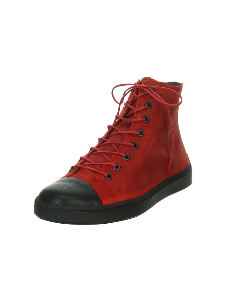 Think! Leder-Boots in Rot günstig kaufen