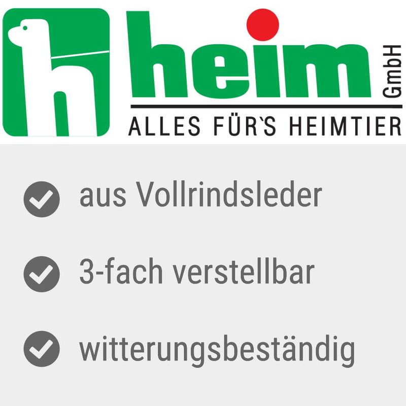 Heim Verstellbare Führleine mit Ziernaht, pink