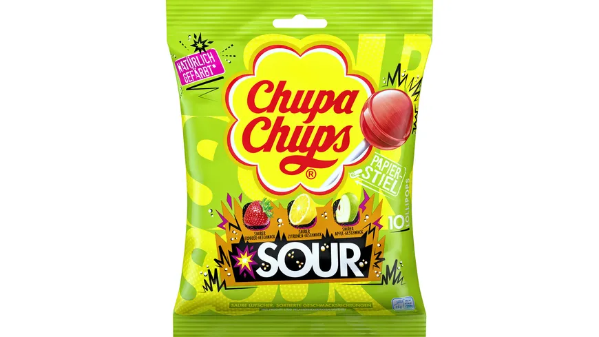 Chupa Chups Sour 10er Beutel 125 g