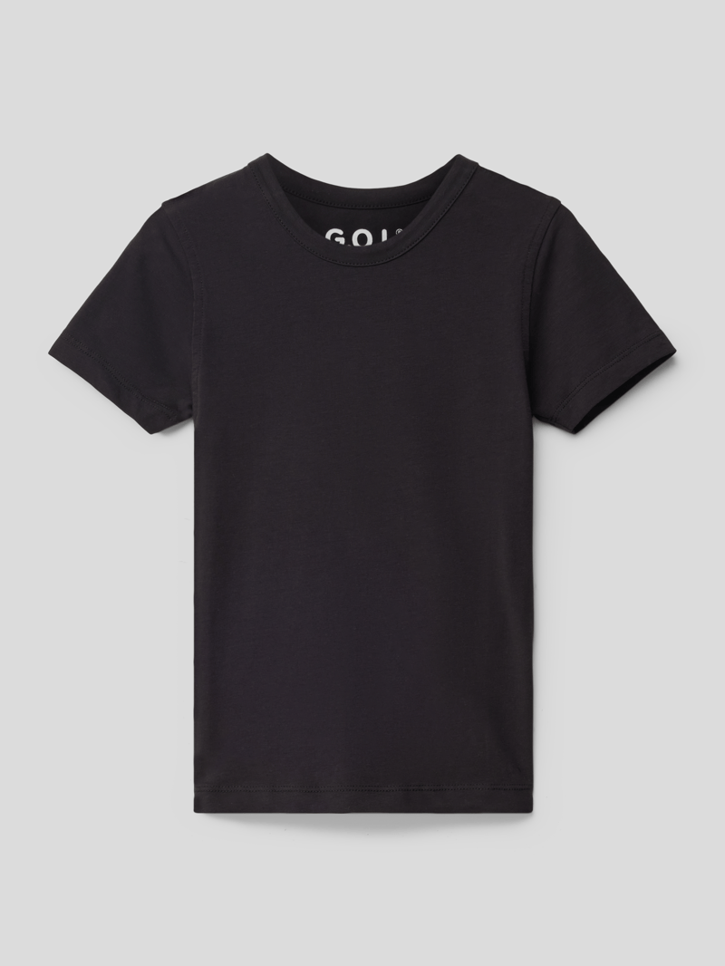 T-Shirt mit Stretch-Anteil in schwarz