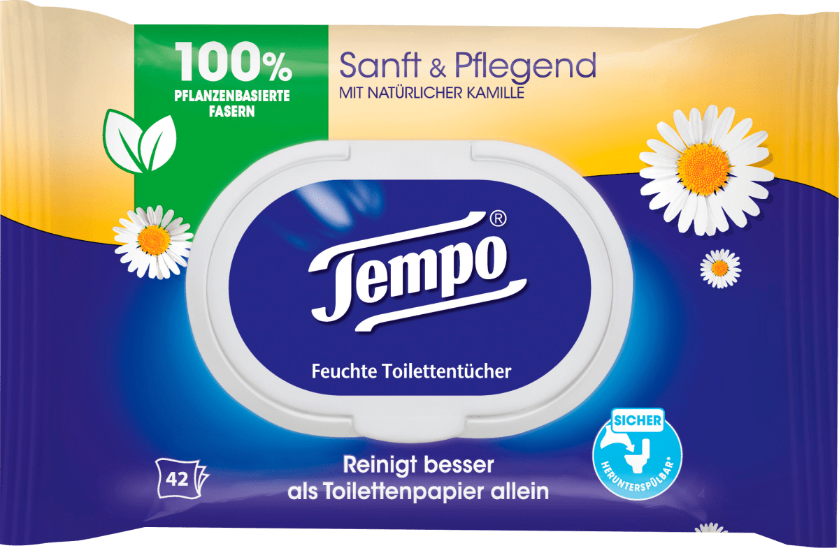 Feuchtes Toilettenpapier sanft & pflegend, 42 St