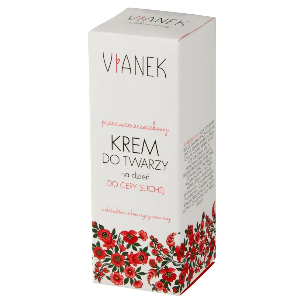 Vianek anti-rimpel dagcrème voor het gezicht, speciaal voor de droge huid.