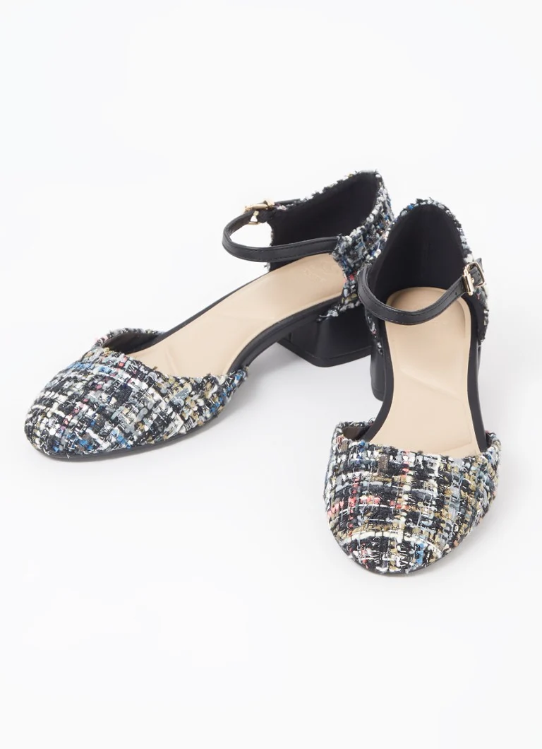 Dune London Dominos Tweed-Effect Pumps