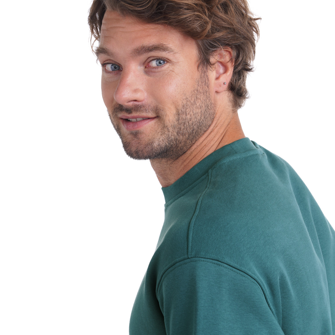 Herren Sweatshirt mit Rundhalsausschnitt