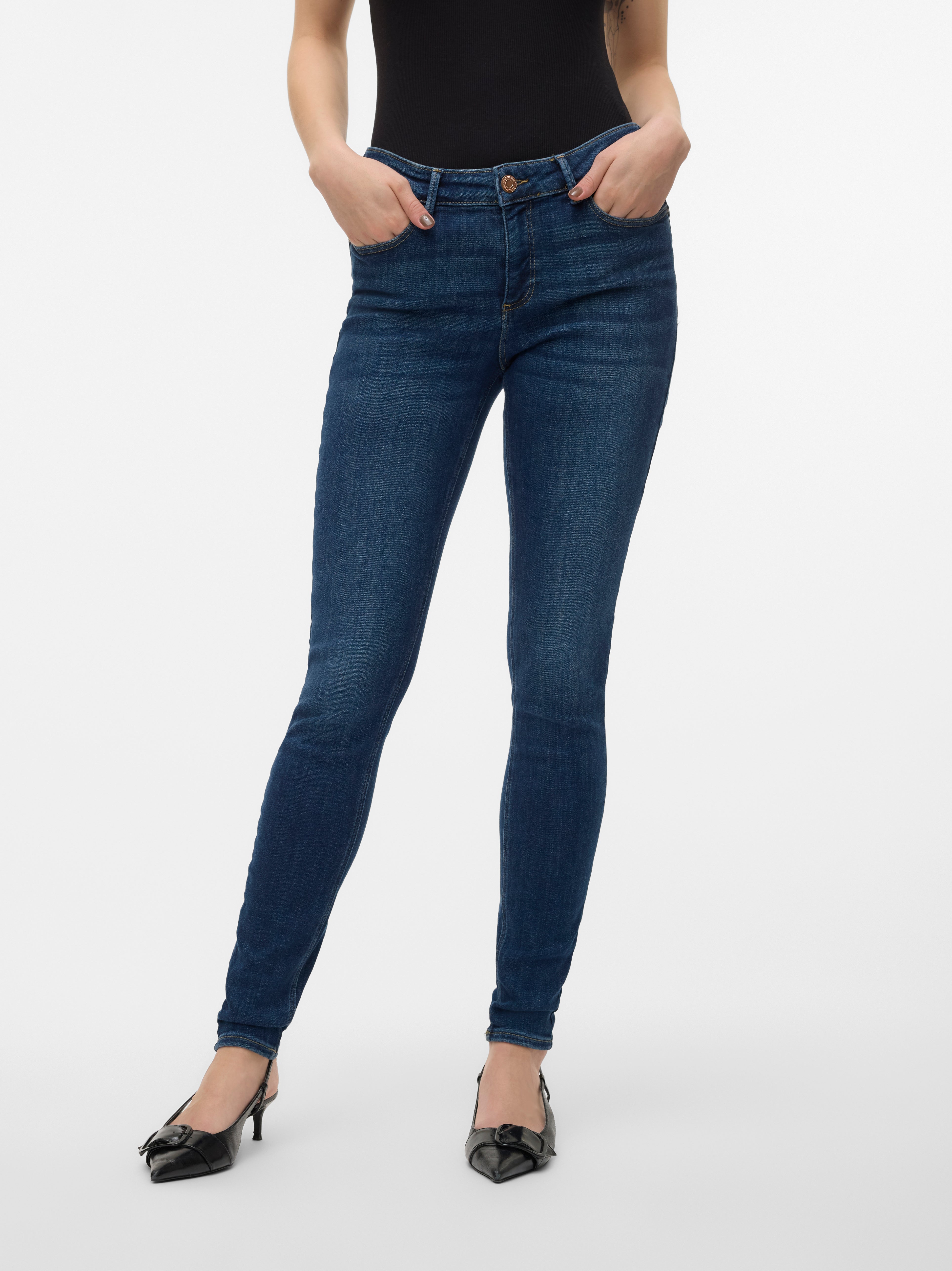 VMTANYA Mid Rise Skinny Fit Jeans