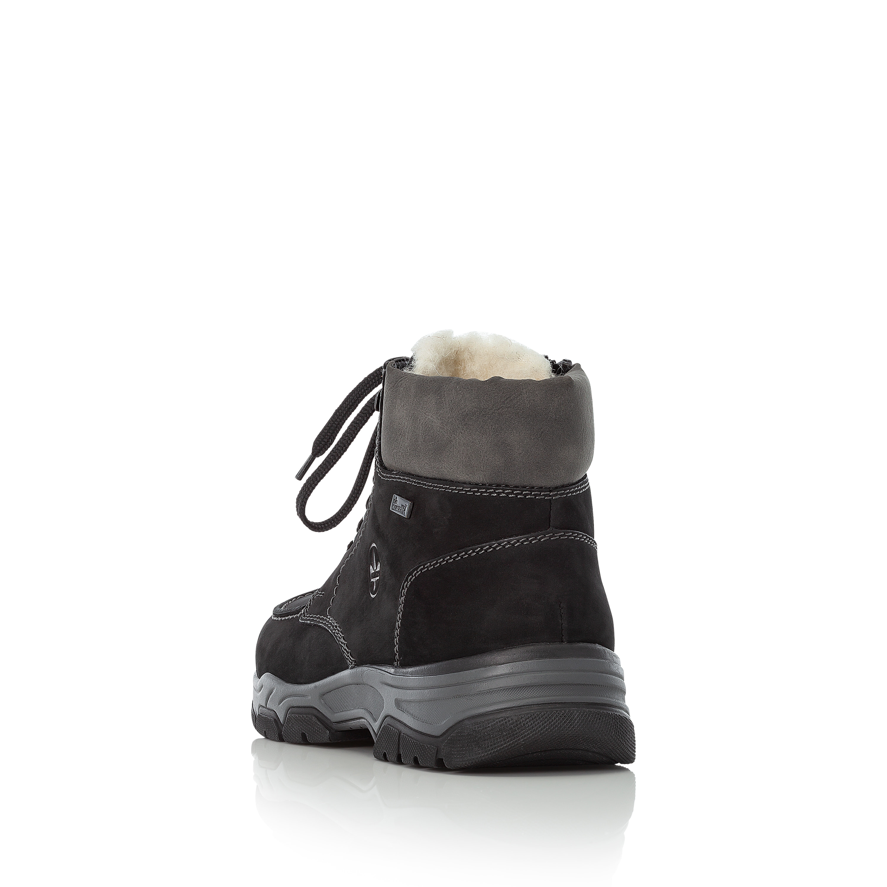 Rieker Herren Schnürstiefel tiefschwarz