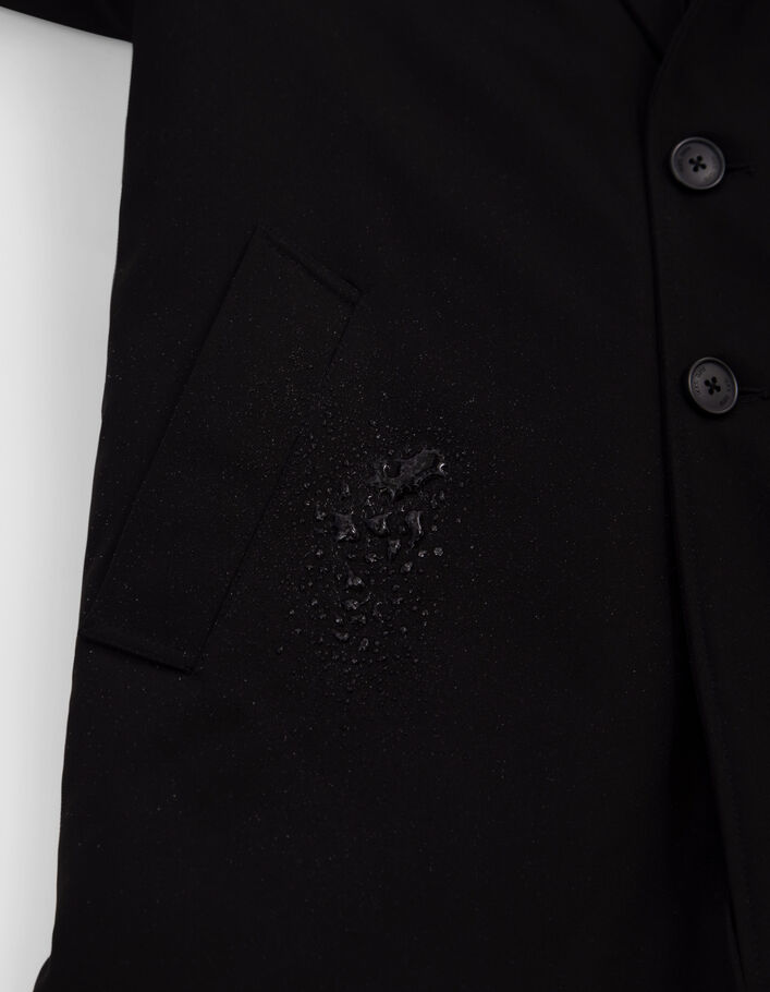 Manteau noir parmenture doudoune garçon