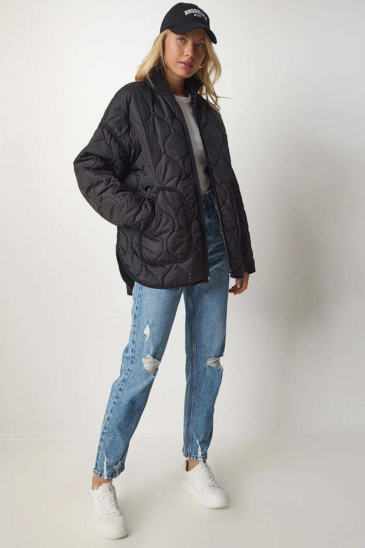 Happiness İstanbul  Winterjacke - Schwarz - Basic