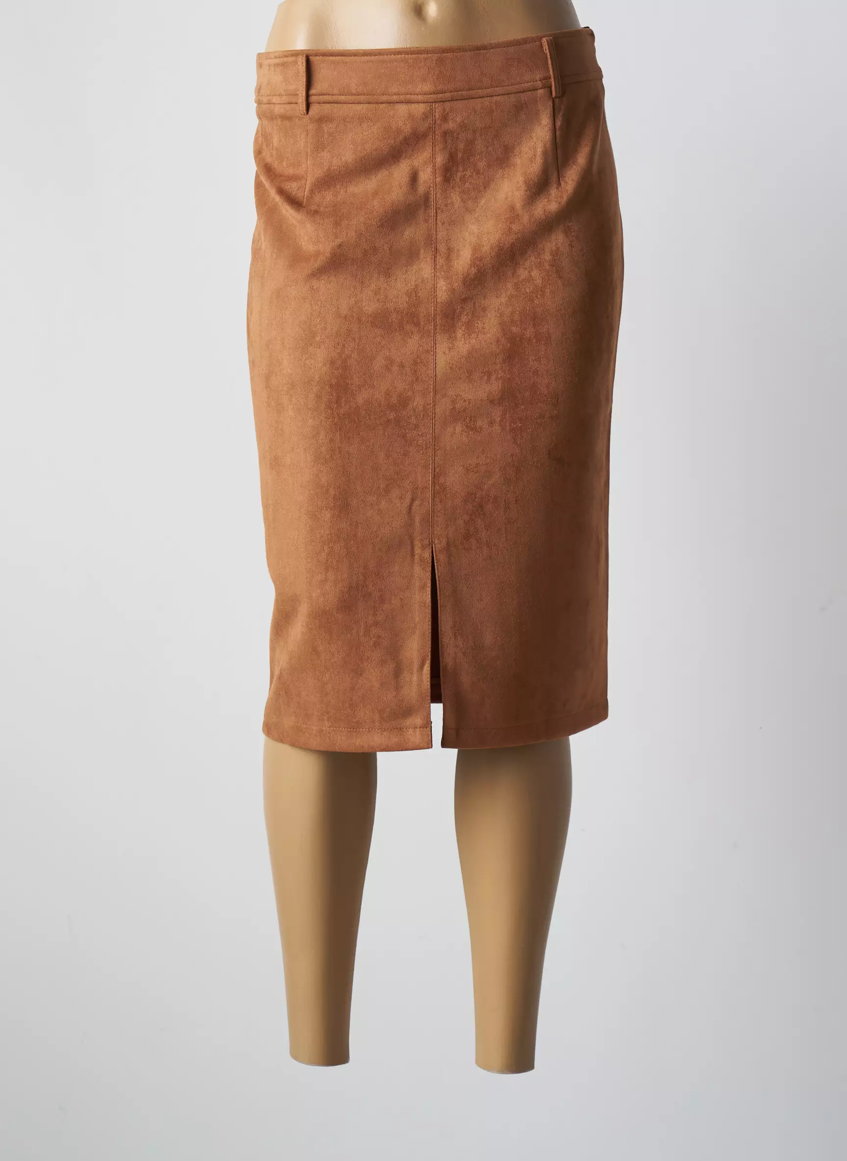 A Belle Jupes Mi Longues Femme couleur marron