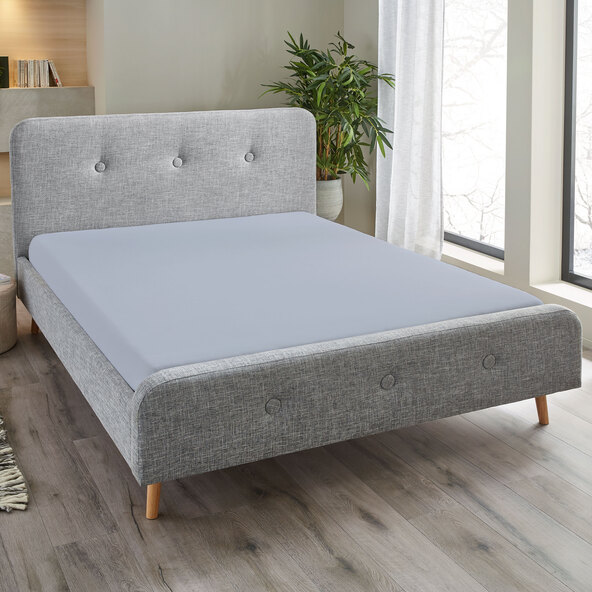 Jersey Spannbetttuch, 180-200 x 200 cm, hellblau