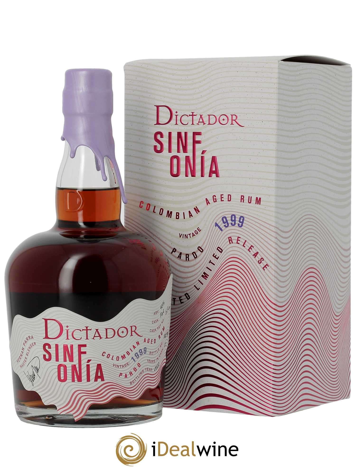 Rhum Dictador Sinfonia Pardo (70cl) 1999 - Lot de 1 Bouteille