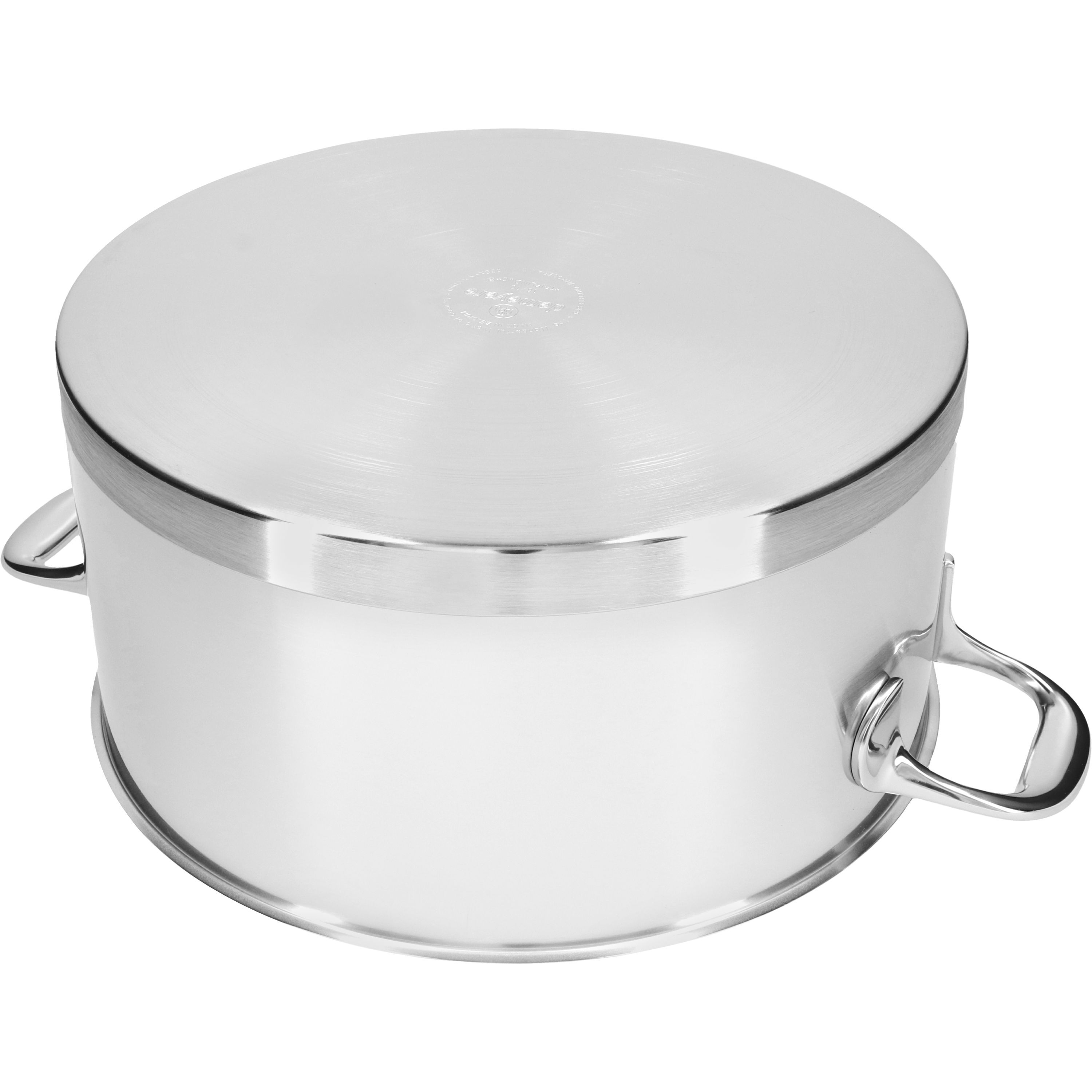 Bratentopf mit Deckel 28 cm, 18/10 Edelstahl