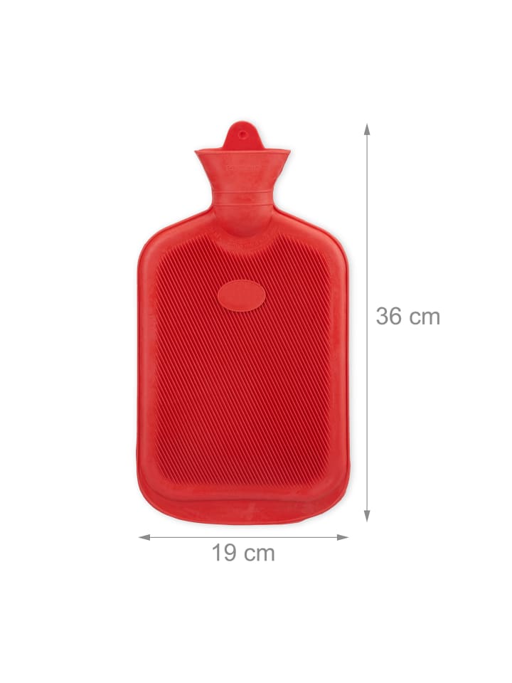 relaxdays Wärmflasche in Rot günstig kaufen onesize
