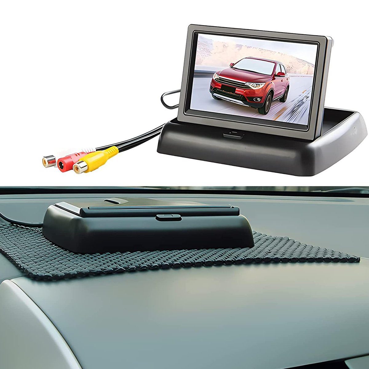 Yoyaxi 4,3-Zoll-TFT-LCD-Autofarbrückfahrkamera, hochauflösend Rückfahrkamera (Passend für SUVs, Vans, Autos, Lastwagen, praktisch und vielseitig)