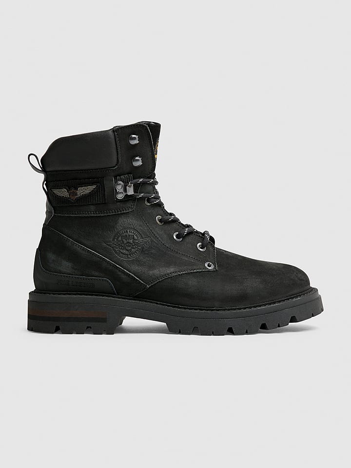 PME Legend Leder-Boots in Schwarz günstig kaufen