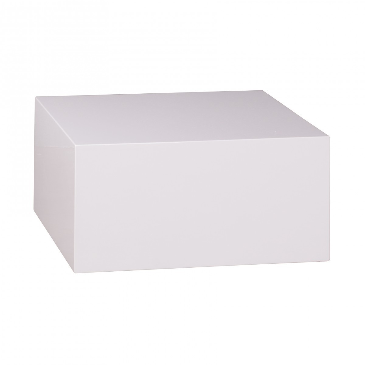 Wohnling Couchtisch Monobloc MDF Holztisch weiß 60 cm breit Design Wohnzimmer-Tisch modern Beistelltisch quadratisch