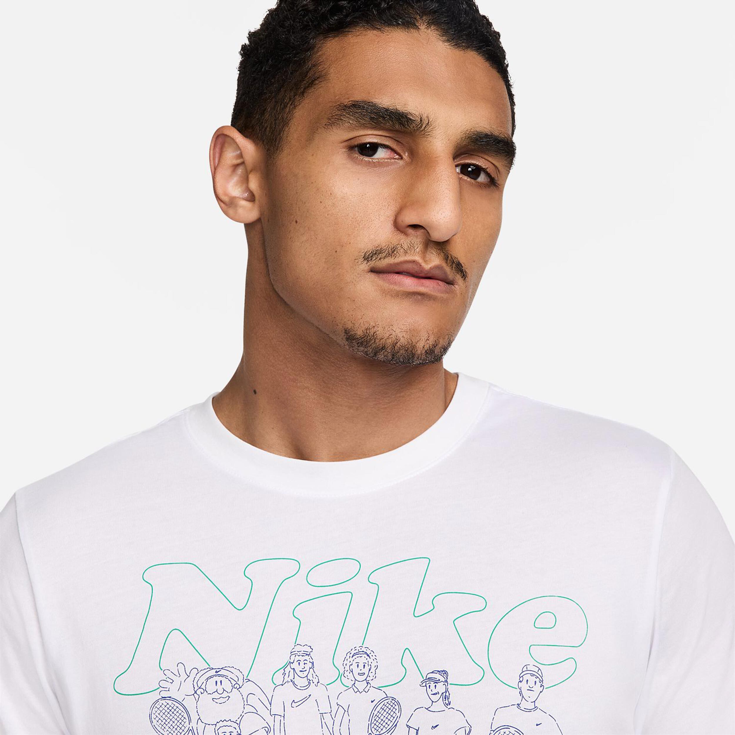 Dri-Fit Court Club OC T-Shirt Herren - Weiß