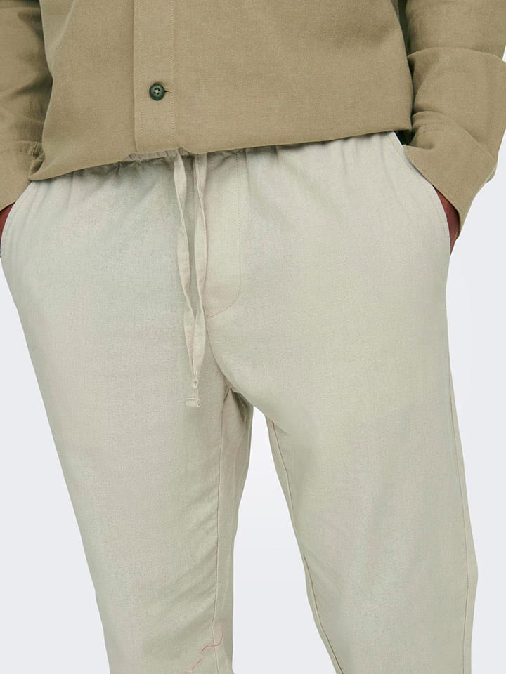 ONLY & SONS Hose in Beige günstig kaufen