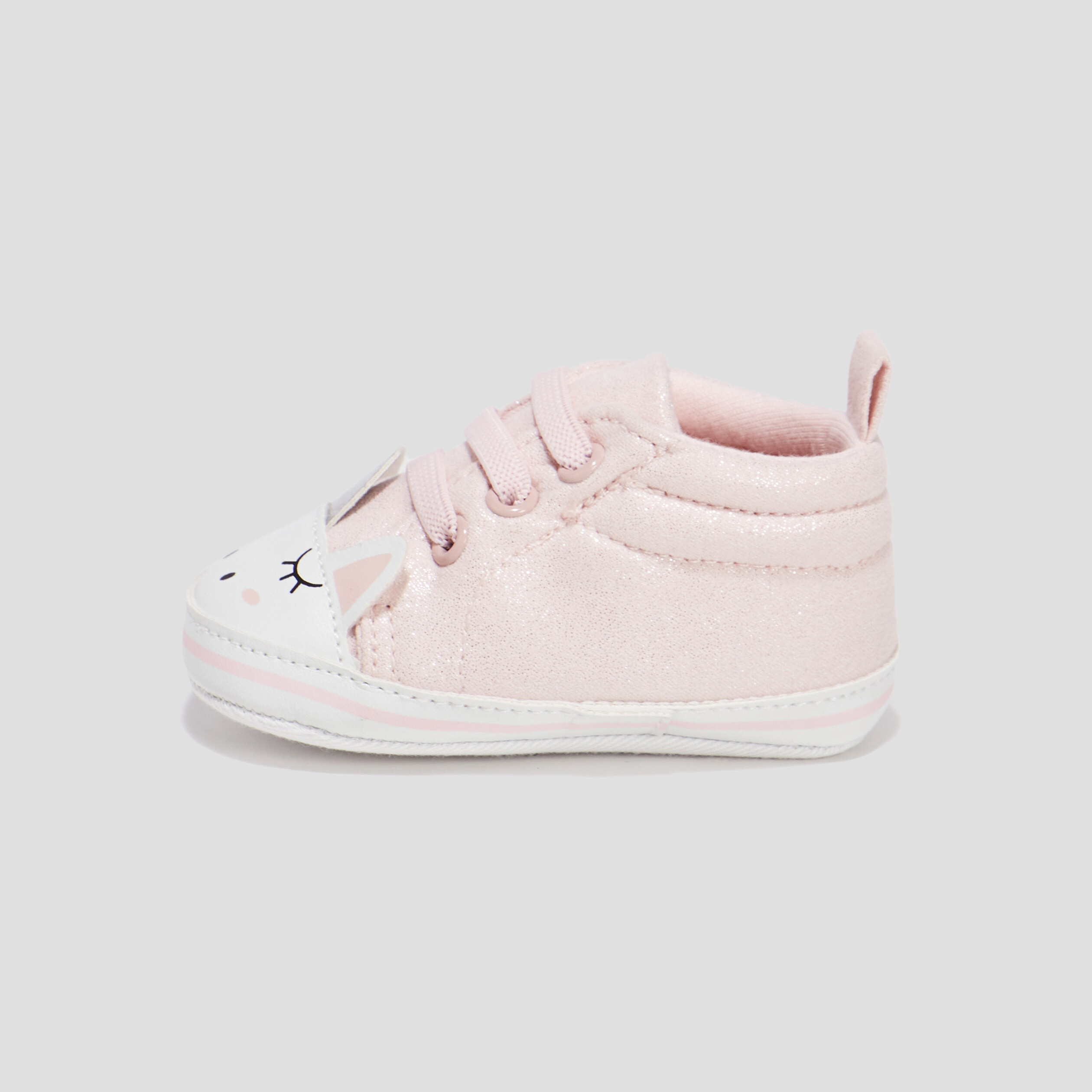 Tennis à lacets rose bébé fille | La Halle