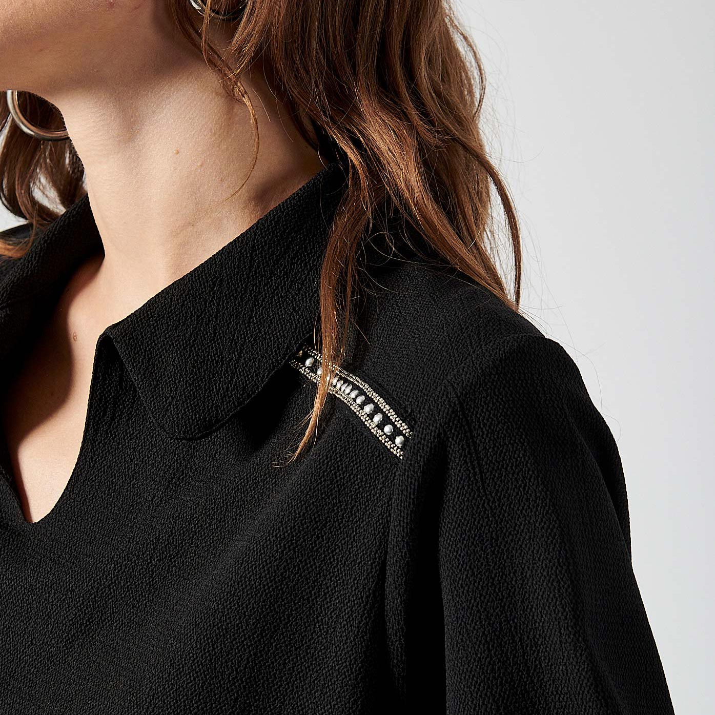 CHAFI  Blouse noire femme