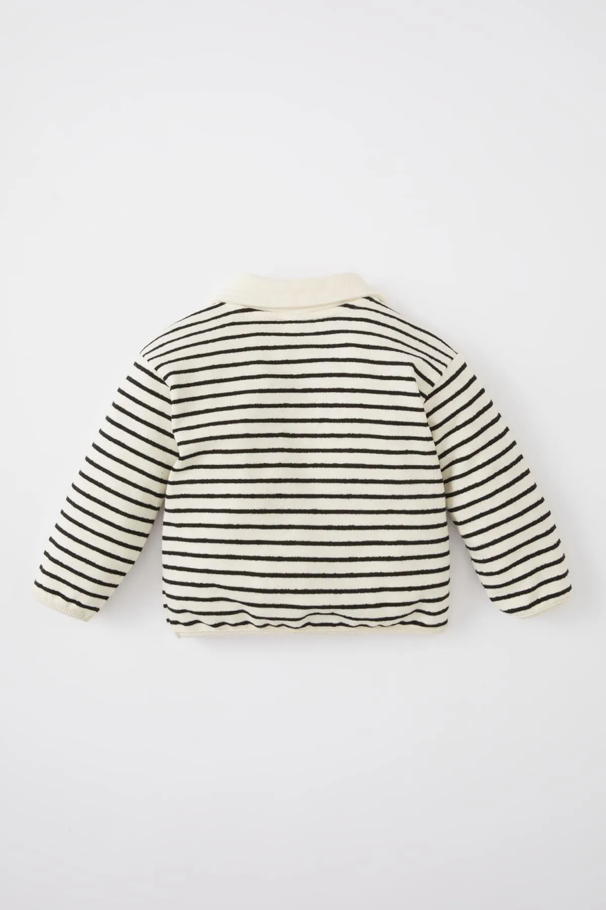 DeFacto  Gestreiftes Sweatshirt mit Polokragen für Baby-Mädchen
