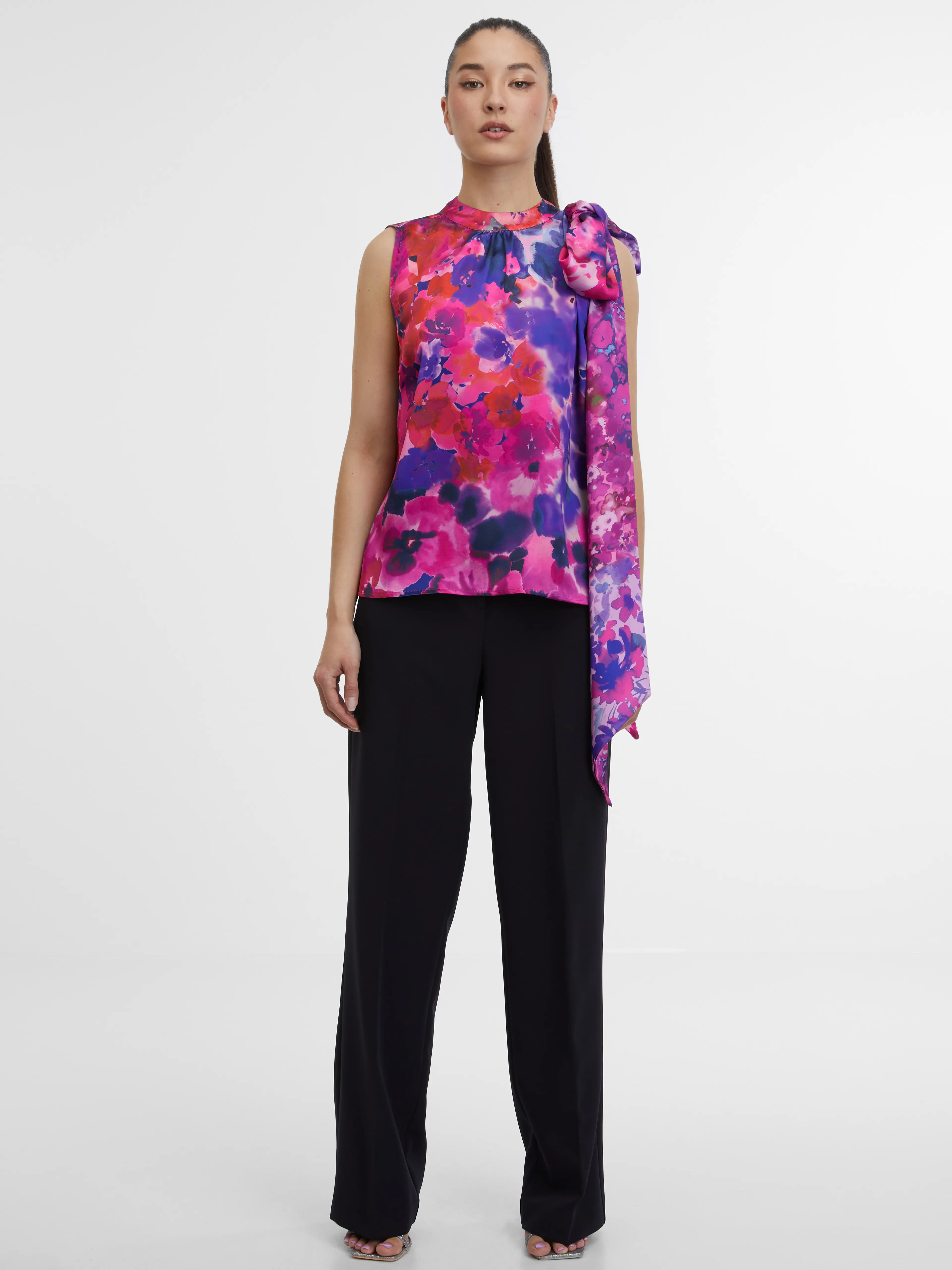 Violettes Damen-Blumen-Top ORSAY