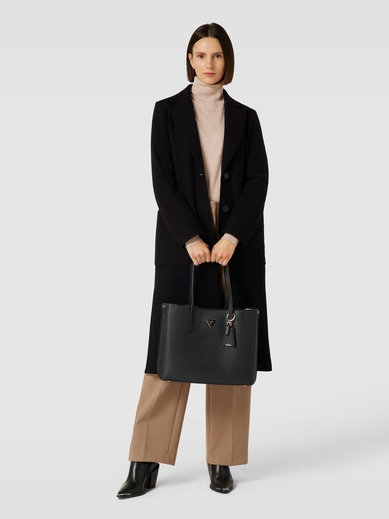 Handtasche mit Applikation Modell 'MERIDIAN' in black