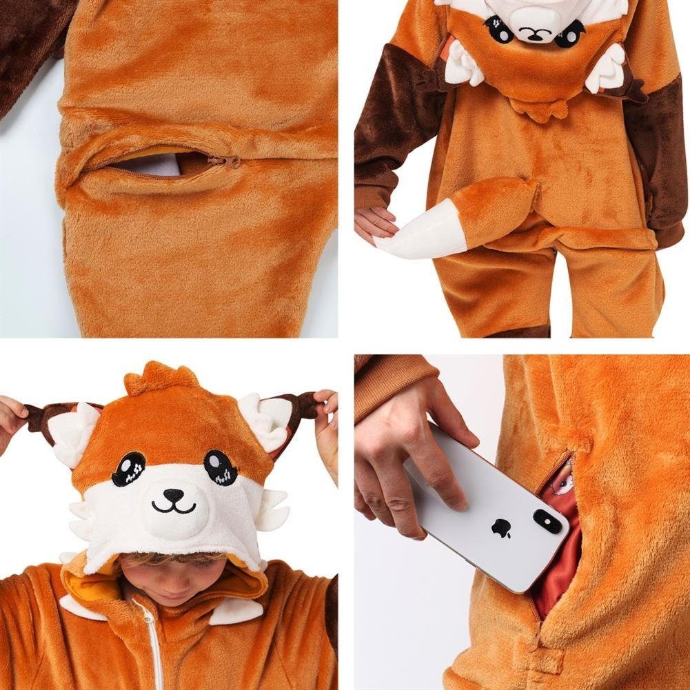 Corimori Jumpsuit Kinderkostüm Onesie Overall in Größen 90-110cm (2-tlg)