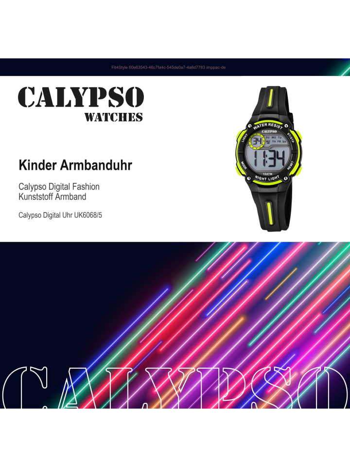 Calypso Digital-Armbanduhr Calypso Digital schwarz mittel (ca. 33mm) günstig kaufen onesize