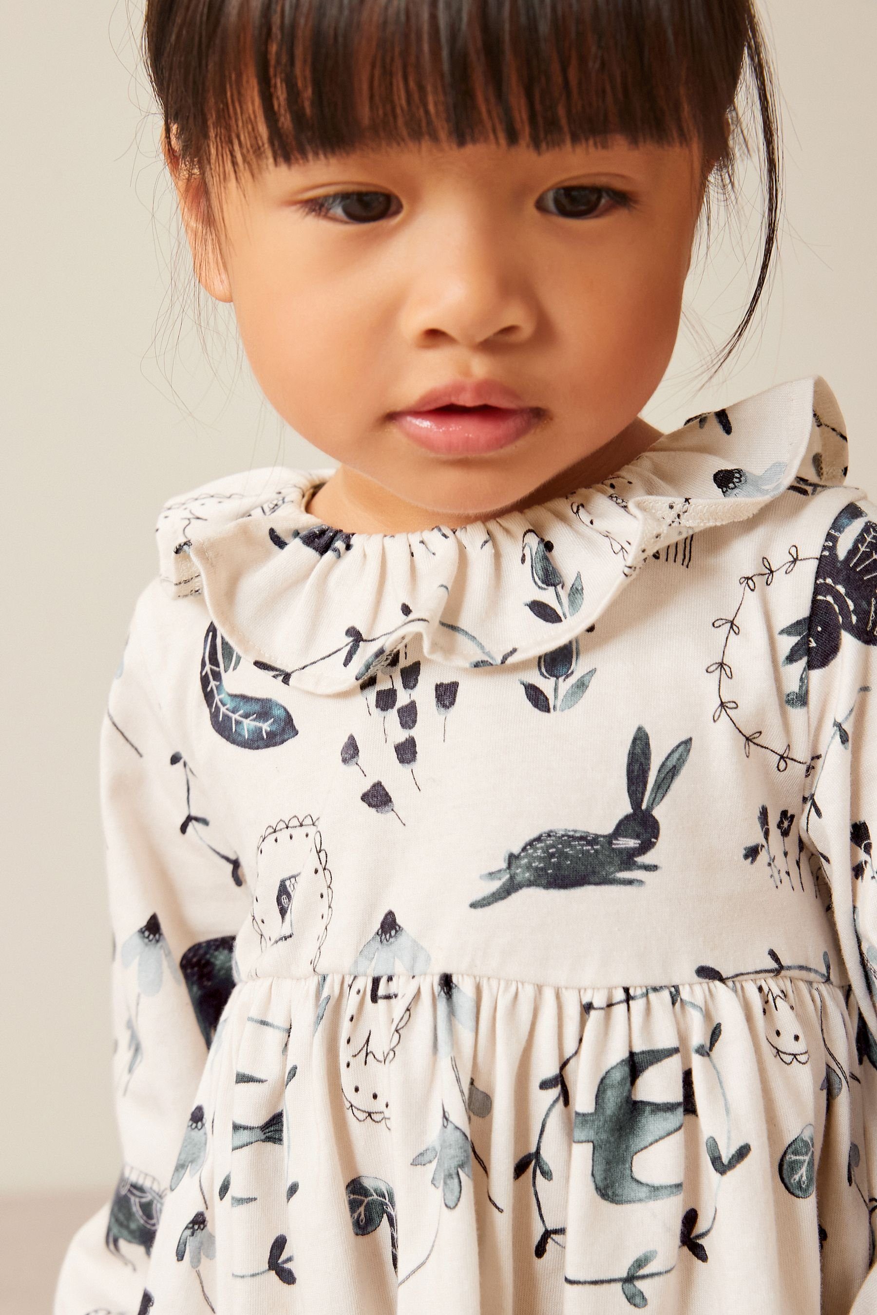 Next Kleid & Leggings Langärmeliges Kleid & Leggings im Set (2-tlg)