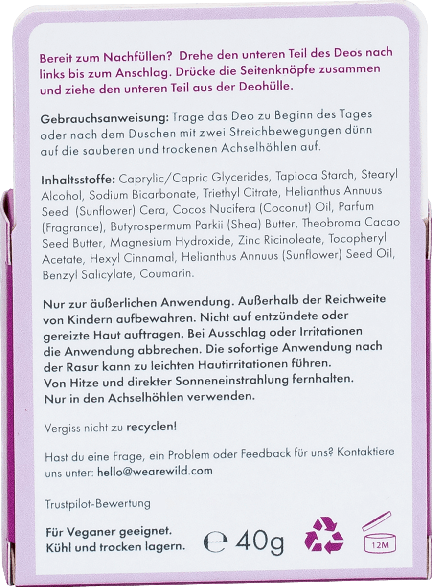 Deostick Coconut & Vanilla Nachfüllpack, 40 g