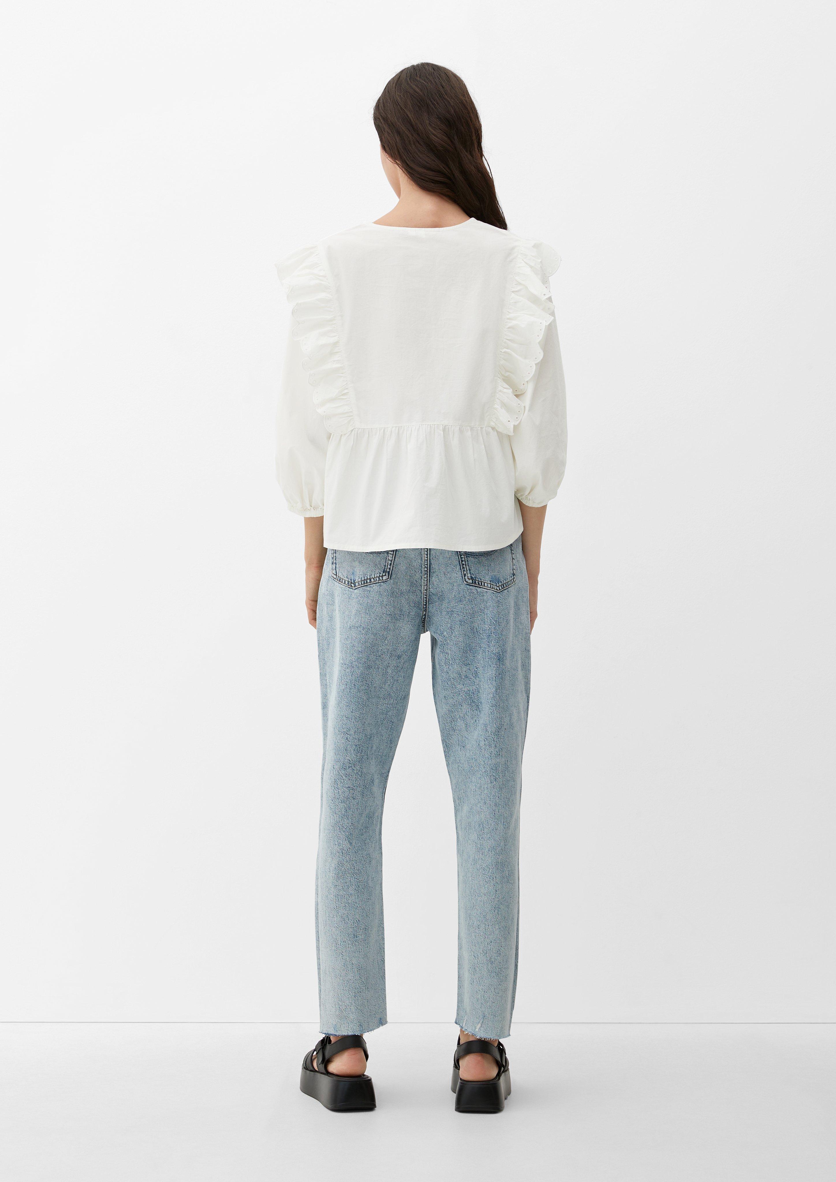 Tunika-Bluse mit Lochstickerei  2124030-0200