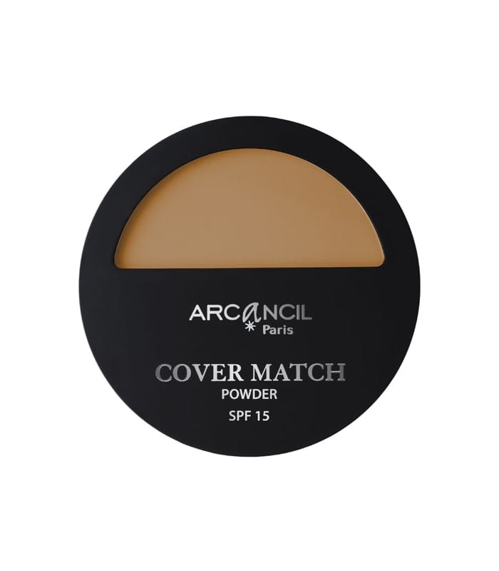 ARCANCIL-COVER MATCH TWO WAY CAKE -Poudre Compacte Matifiante - Haute Couvrance, Haute Tenue - Vegan